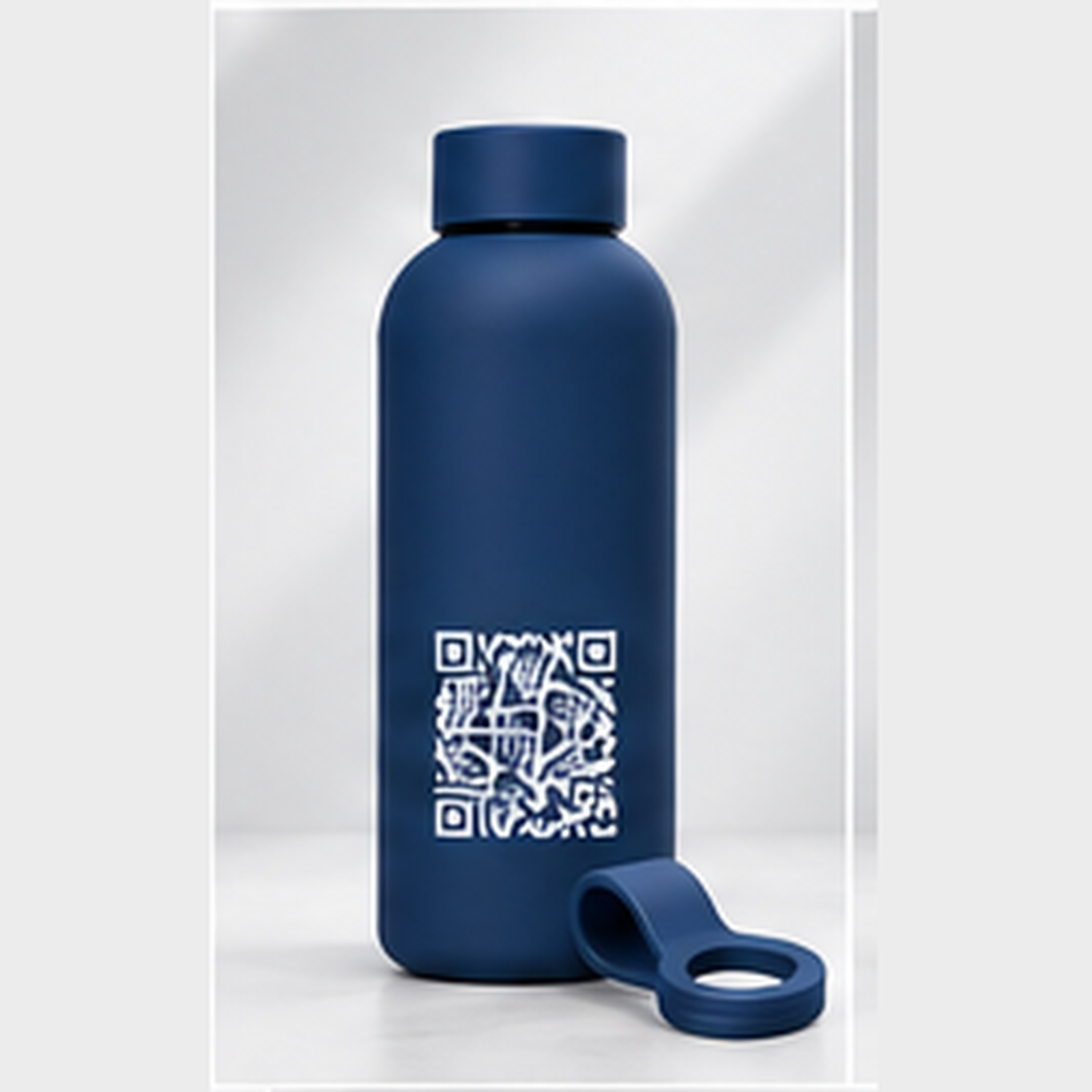 Strength Potential navy performance bottle QR code back