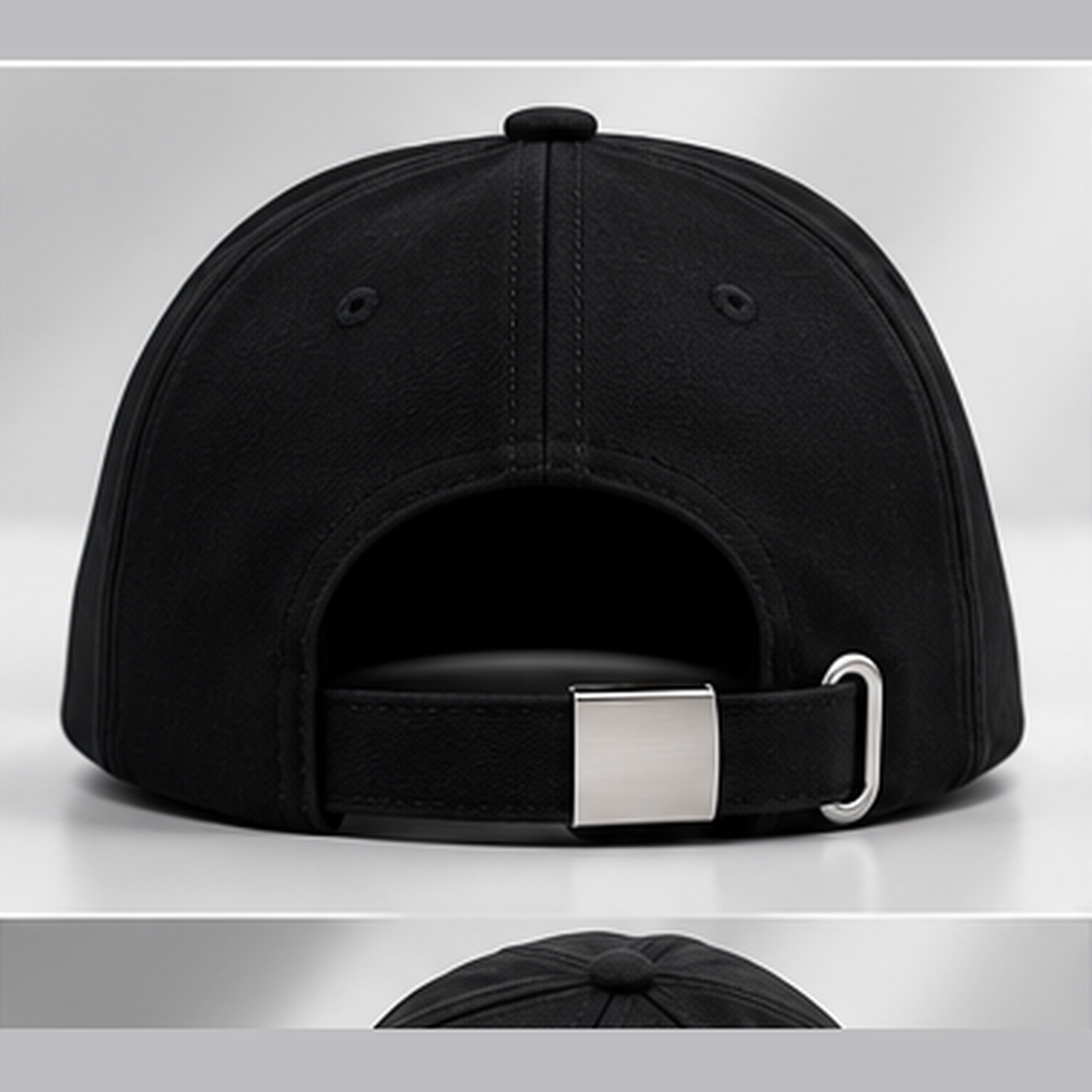 Strength Potential black SP cap rear metal buckle