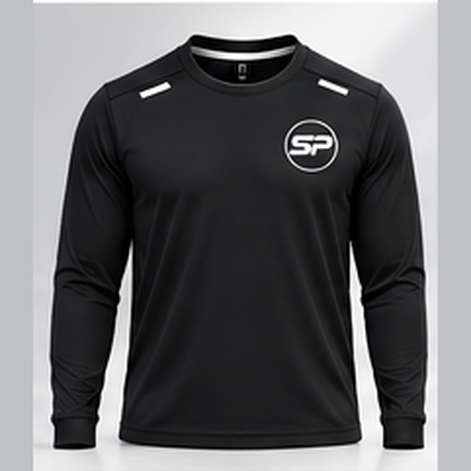 Strength Potential black long sleeve performance shirt front