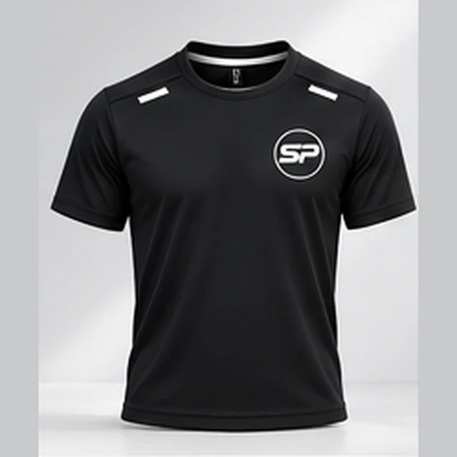Strength Potential black short sleeve performance shirt front